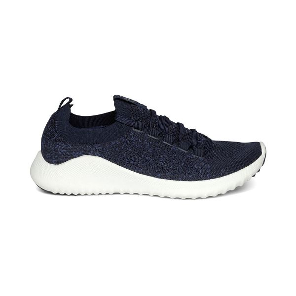 Aetrex Women's Carly Arch Support Sneakers Navy Shoes UK 7951-895